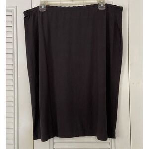 J. Jill Stretch Charcoal Gray Pencil Skirt Knee Length Casual Size XL Petite